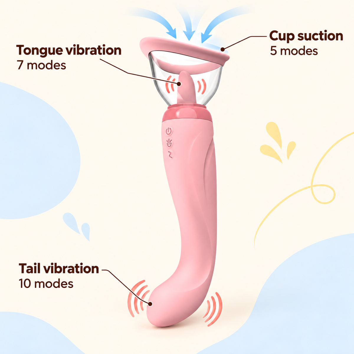 Kiss Trio – 3-in-1 Vibrating Massager